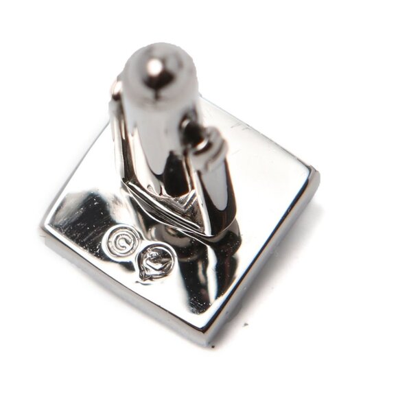 Swarovski Crystal Square Faceted Cufflinks Jewel Bling Silver Swan Stamped - Picture 4 of 11